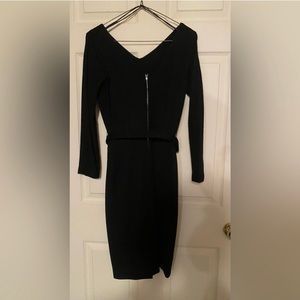 Vintage Black Wool Dress